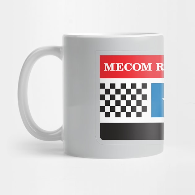 Mecom Racing Team vintage logo - silver frame by retropetrol